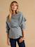 Pull de grossesse et allaitement drapé gris chiné 6 - vertbaudet enfant 