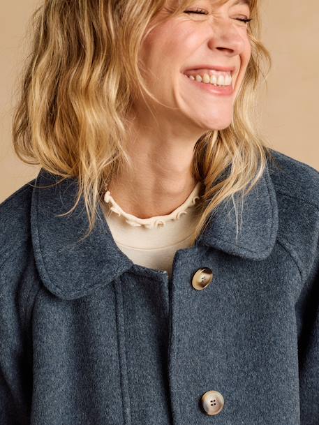 Manteau court de grossesse gris souris 9 - vertbaudet enfant 