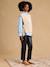 Pull sans manches beige chiné+rouge 4 - vertbaudet enfant 