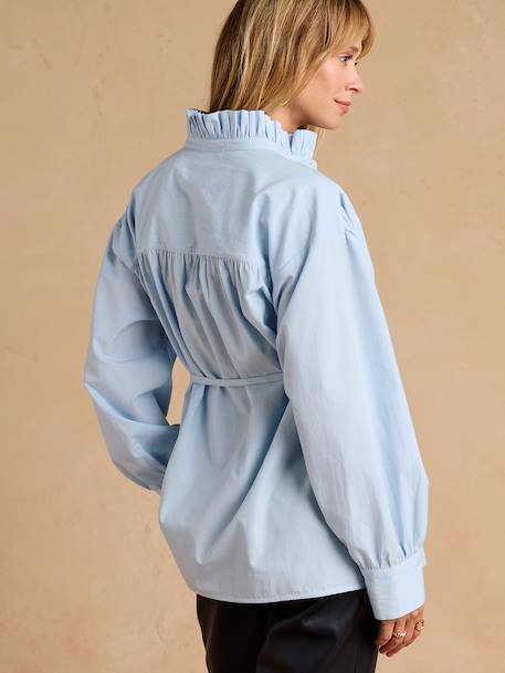 Chemise de grossesse et allaitement bleu ciel 2 - vertbaudet enfant 