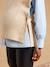 Pull sans manches beige chiné+rouge 8 - vertbaudet enfant 