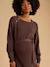 Robe en tricot grossesse et allaitement chocolat+noir 7 - vertbaudet enfant 