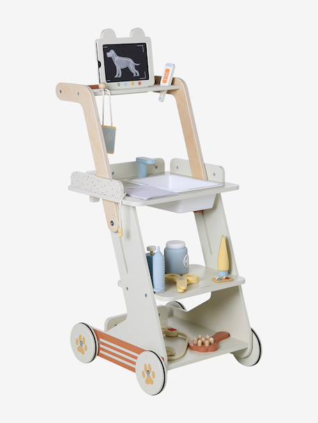 Chariot vétérinaire en bois FSC® écru 2 - vertbaudet enfant 