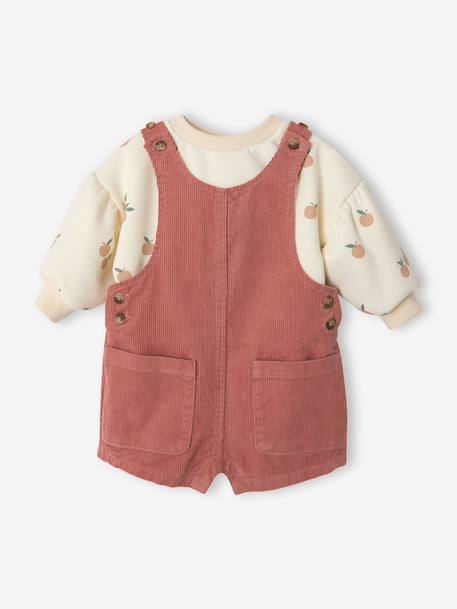 Bébé-Ensemble-Ensemble bébé fille sweat et salopette