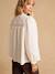 Blouse de grossesse et allaitement brodée crème 2 - vertbaudet enfant 