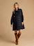 Robe de grossesse et allaitement en gaze de coton noir+terracotta 2 - vertbaudet enfant 