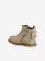 Chaussures premiers pas bébé boots cuir jaune d'or+noir 3 - vertbaudet enfant 
