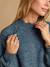 Robe pull grossesse et allaitement bleu grisé 2 - vertbaudet enfant 