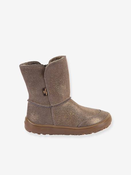 Bottes pieds nus enfants BAREFOOT TEX SUEDE Froddo beige imprimé+bordeaux+bronze+gris+noir+or 14 - vertbaudet enfant 