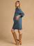 Robe pull grossesse et allaitement bleu grisé 8 - vertbaudet enfant 
