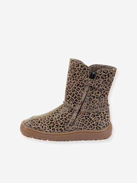 Bottes pieds nus enfants BAREFOOT TEX SUEDE Froddo beige imprimé+bordeaux+bronze+gris+noir+or 3 - vertbaudet enfant 