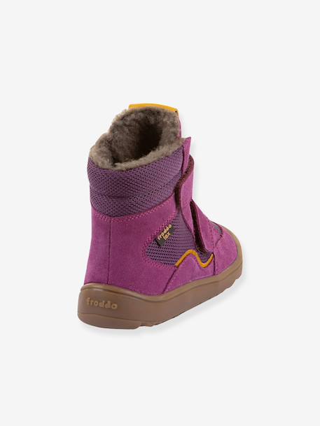 Bottes d'hiver pieds nus enfants BAREFOOT TEX WINTER Froddo bleu jean+bleu nuit+bordeaux+gris ardoise+lilas+noir+olive+violet 45 - vertbaudet enfant 