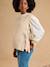 Pull sans manches beige chiné+rouge 1 - vertbaudet enfant 