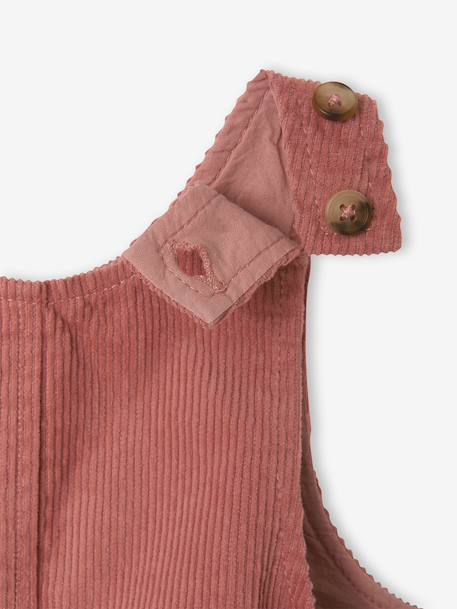 Ensemble bébé fille sweat et salopette vieux rose 7 - vertbaudet enfant 