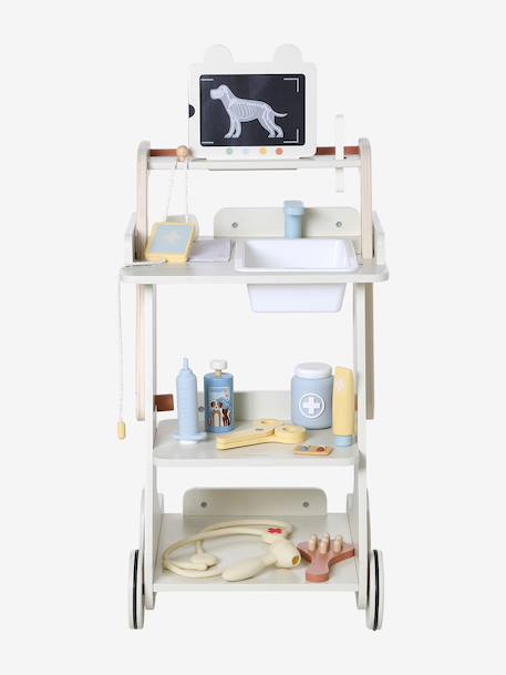 Chariot vétérinaire en bois FSC® écru 1 - vertbaudet enfant 