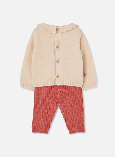 Ensemble bébé fille brodé cerf Blanc 2 - vertbaudet enfant 