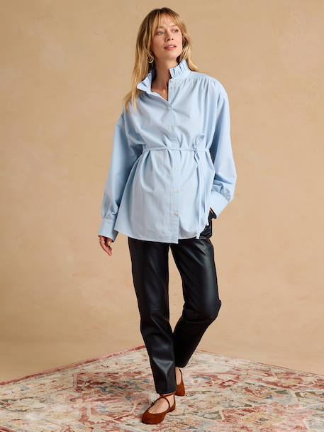 Chemise de grossesse et allaitement bleu ciel 1 - vertbaudet enfant 