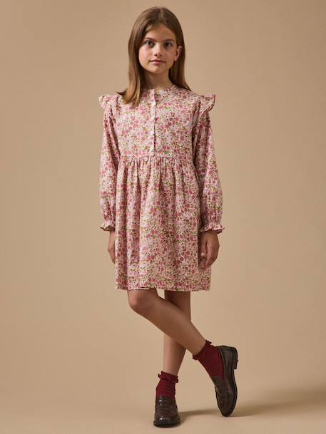Robe en tissu liberty fille Liberty poppy and daisy 4 - vertbaudet enfant 