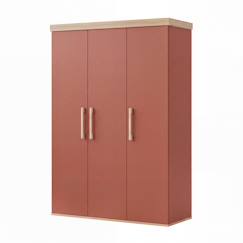 Chambre et rangement-Chambre-Armoire, portant-Armoire enfant ‘jimmy’ – 3 portes – poignées en bois massif