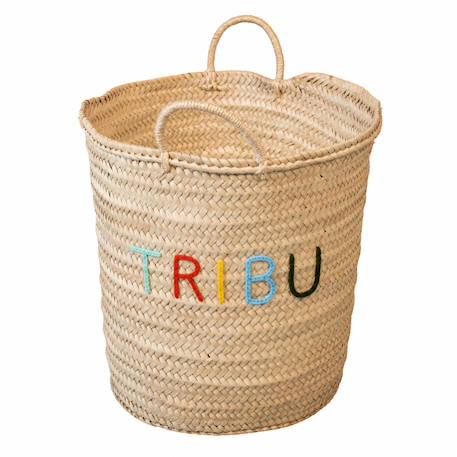 Panier de rangement tressé tribu Naturel 2 - vertbaudet enfant 