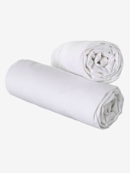 Lot de 2 alèses microfibre ultra absorbantes blanc 1 - vertbaudet enfant 