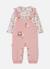 Ensemble bébé fille maille brodé hibou Pink 1 - vertbaudet enfant 