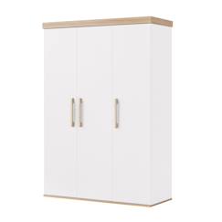 -Armoire enfant ‘jimmy’ – 3 portes – poignées en bois massif