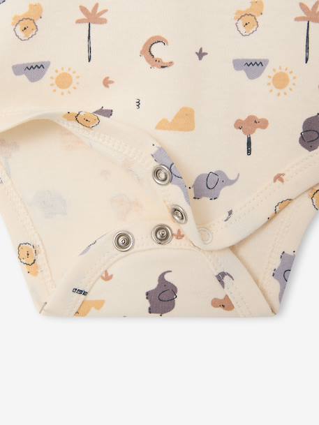 Lot de 5 bodies bébé garçon manches longues cappuccino 9 - vertbaudet enfant 