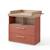 Commode à langer 'jimmy' avec tiroir / compartiment ouvert – poignées en bois massif Blanc+Mauve+Sauge 7 - vertbaudet enfant 