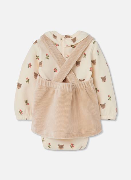 Ensemble maille bébé fille brodé cerf Blanc 2 - vertbaudet enfant 