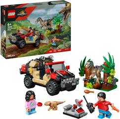 Jouet-Lego 76972 jeu de construction enfant le vélociraptor et l'évasion en 4x4 jurassic world