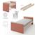 Lit Bébé Évolutif 'Jimmy' 70 × 140 - Réglable en Hauteur et Transformable en Lit Junior Blanc+Mauve+Sauge 11 - vertbaudet enfant 