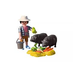 Jouet-Agriculteur avec cochons 72171