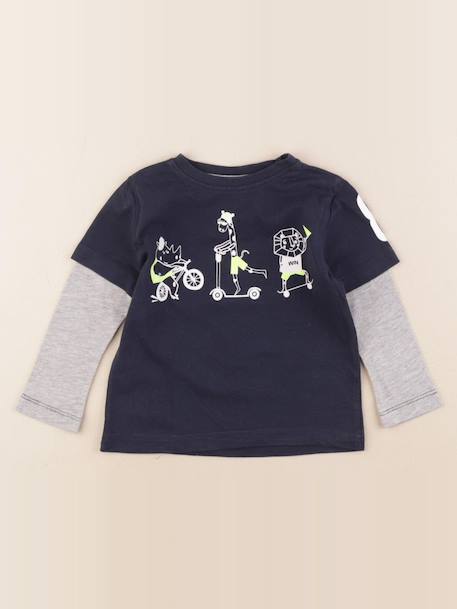 Tee-shirt - 2 ans Bleu 1 - vertbaudet enfant 