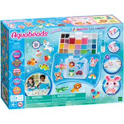 Jouet-Jeux d'imagination-Mallette de perles à repasser enfant aquabeads 900 perles