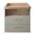 Commode à langer 'jimmy' avec tiroir / compartiment ouvert – poignées en bois massif Blanc+Mauve+Sauge 16 - vertbaudet enfant 
