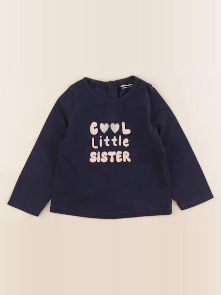 Tee-shirt - 1 an Bleu, or 1 - vertbaudet enfant 