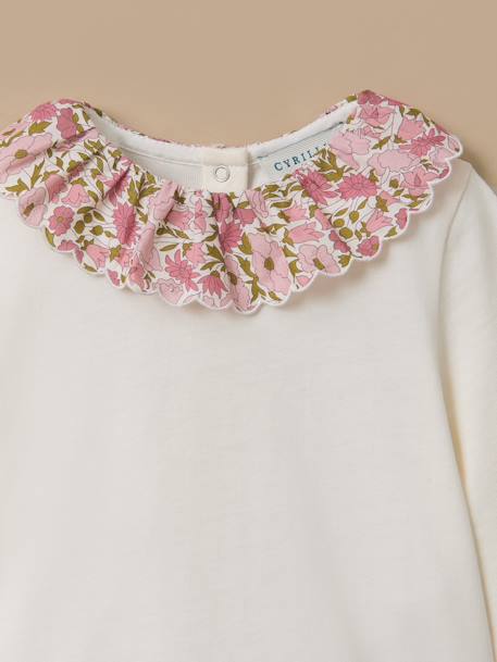 T-shirt col tissu liberty bébé Liberty berry harvest 3 - vertbaudet enfant 