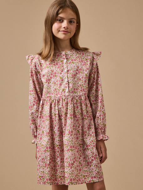 Fille-Robe-Robe en tissu liberty fille