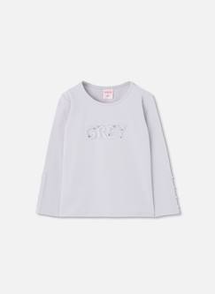T-shirt en maille fille avec lettres  - vertbaudet enfant