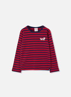 T-shirt en maille fille rayures marinières  - vertbaudet enfant