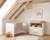 Lit Bébé Évolutif 'Jimmy' 70 × 140 - Réglable en Hauteur et Transformable en Lit Junior Blanc+Mauve+Sauge 3 - vertbaudet enfant 