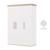 Armoire enfant ‘jimmy’ – 3 portes – poignées en bois massif Blanc+Mauve+Sauge 6 - vertbaudet enfant 