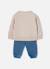 Ensemble bébé fille maille broderie lapin Marron 2 - vertbaudet enfant 
