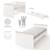 Ensemble Chambre Bébé 'Jimmy' – Set Duo – Chambre Évolutive au Design Scandinave Blanc+Mauve+Sauge 5 - vertbaudet enfant 