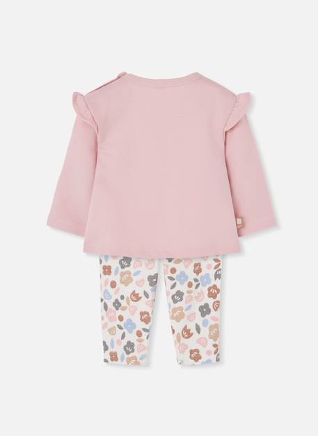 Ensemble bébé fille maille imprimé fleurs Pink 2 - vertbaudet enfant 