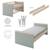 Ensemble Chambre Bébé 'Jimmy' – Set Duo – Chambre Évolutive au Design Scandinave Blanc+Mauve+Sauge 18 - vertbaudet enfant 