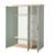 Armoire enfant ‘jimmy’ – 3 portes – poignées en bois massif Blanc+Mauve+Sauge 17 - vertbaudet enfant 