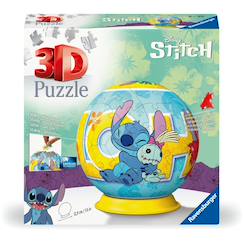 Jouet-Jeux éducatifs-Puzzle 3d enfant lilo et stitch ball rond 72 pièces