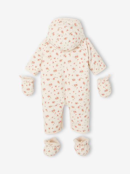 Combipilote naissance à capuche amovible vanille 2 - vertbaudet enfant 